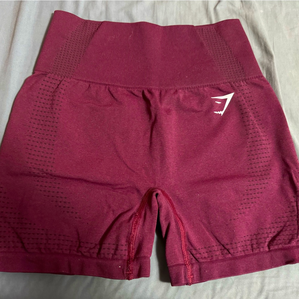 Gymshark Vital Seamless 2.0 Shorts - Baked Maroon Marl